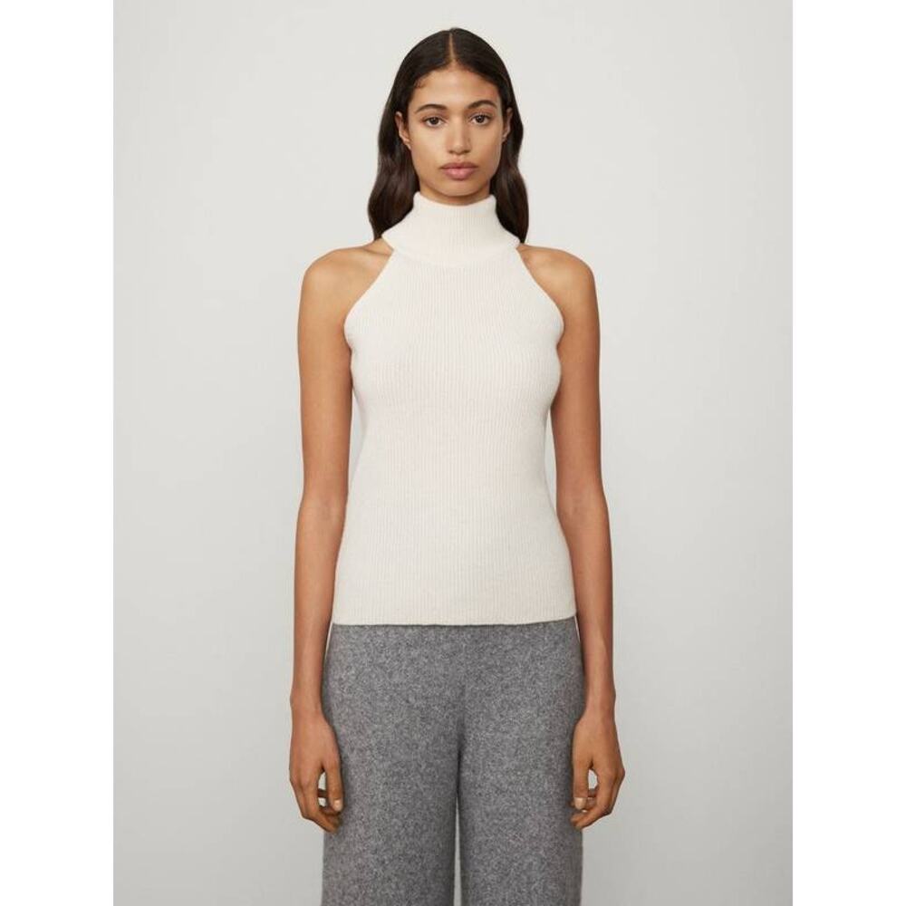 Lisa Yang Freya Cashmere Tank Top in Cream 2 M L